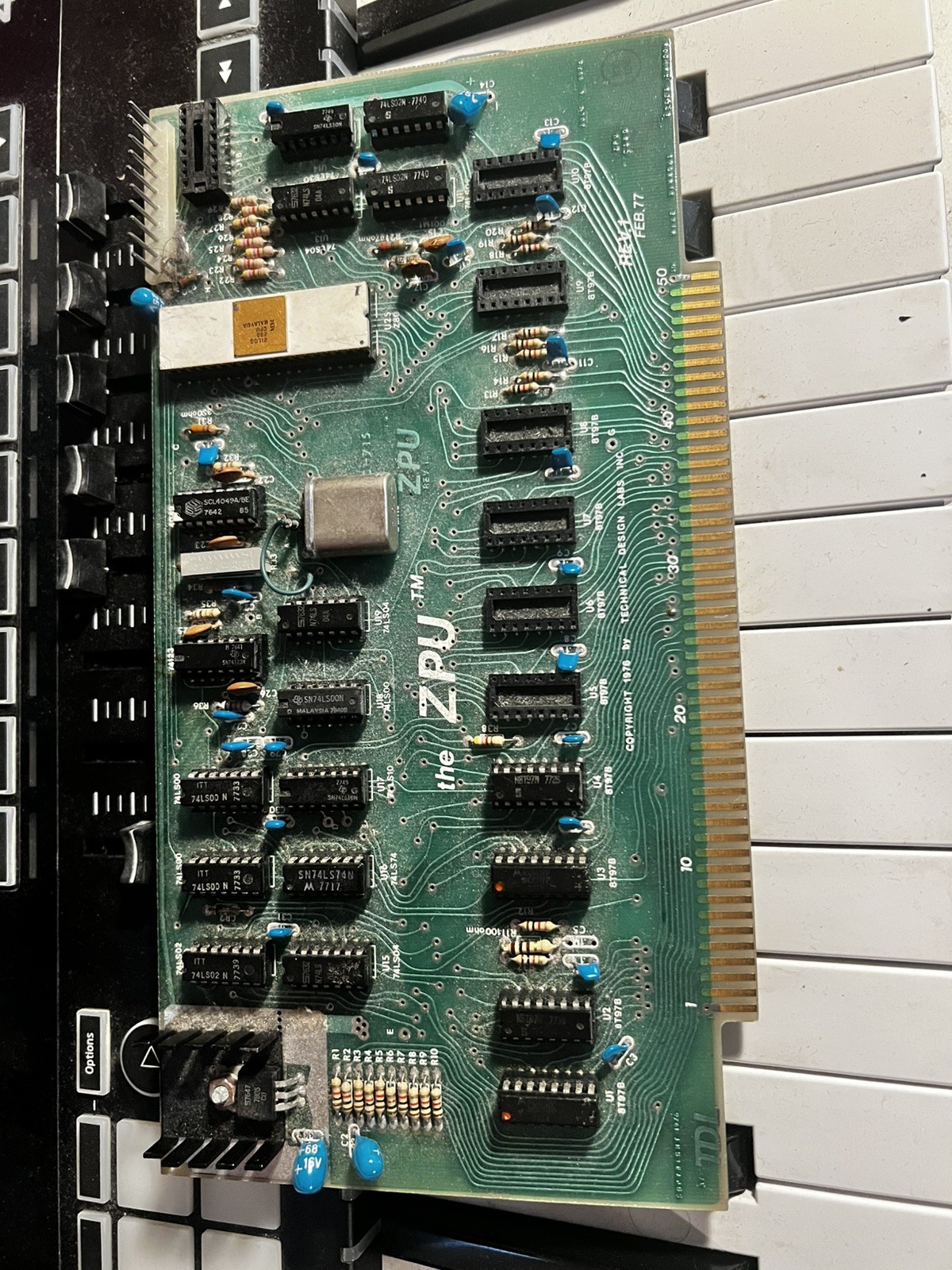 TDL “the ZPU” rev 1 February 1977 s100 cpu board 