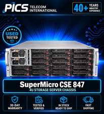 SuperMicro 4U CSE 847 36 Bay LFF Barebone 2x 1280W w/ 2x Bays 2.5 Rear w/Trays picture