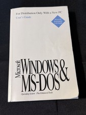 Vintage Microsoft Windows & MS-DOS User’s Guide - 1993 - OEM Distribution Copy picture