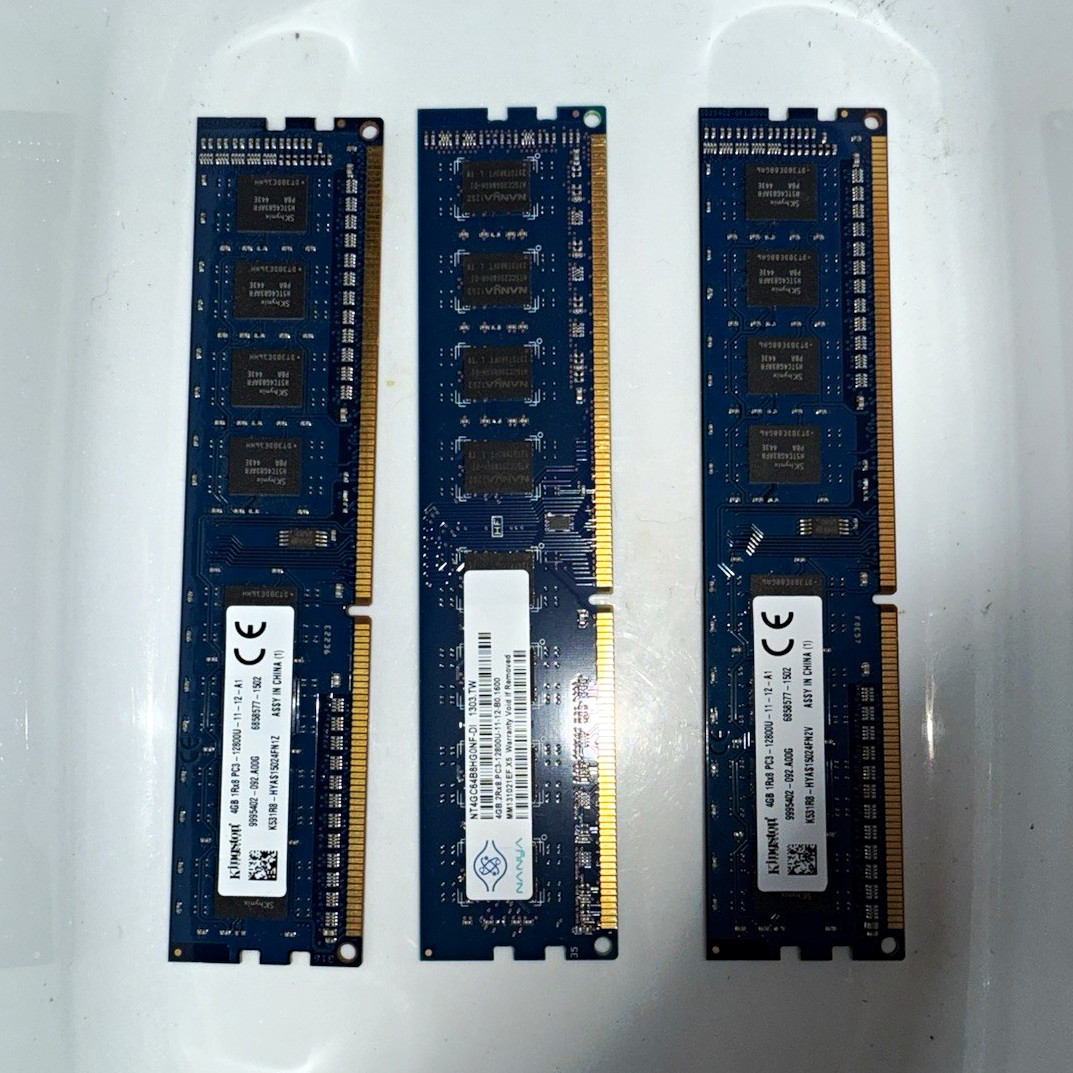 84GB DDR3 Desktop RAM Lot 21x4GB SK Hynix Kingston Nanya 1333/1600MHz 84GB DDR3 Desktop RAM Lot 21x4GB SK Hynix Kingston Nanya 1333/1600MHz