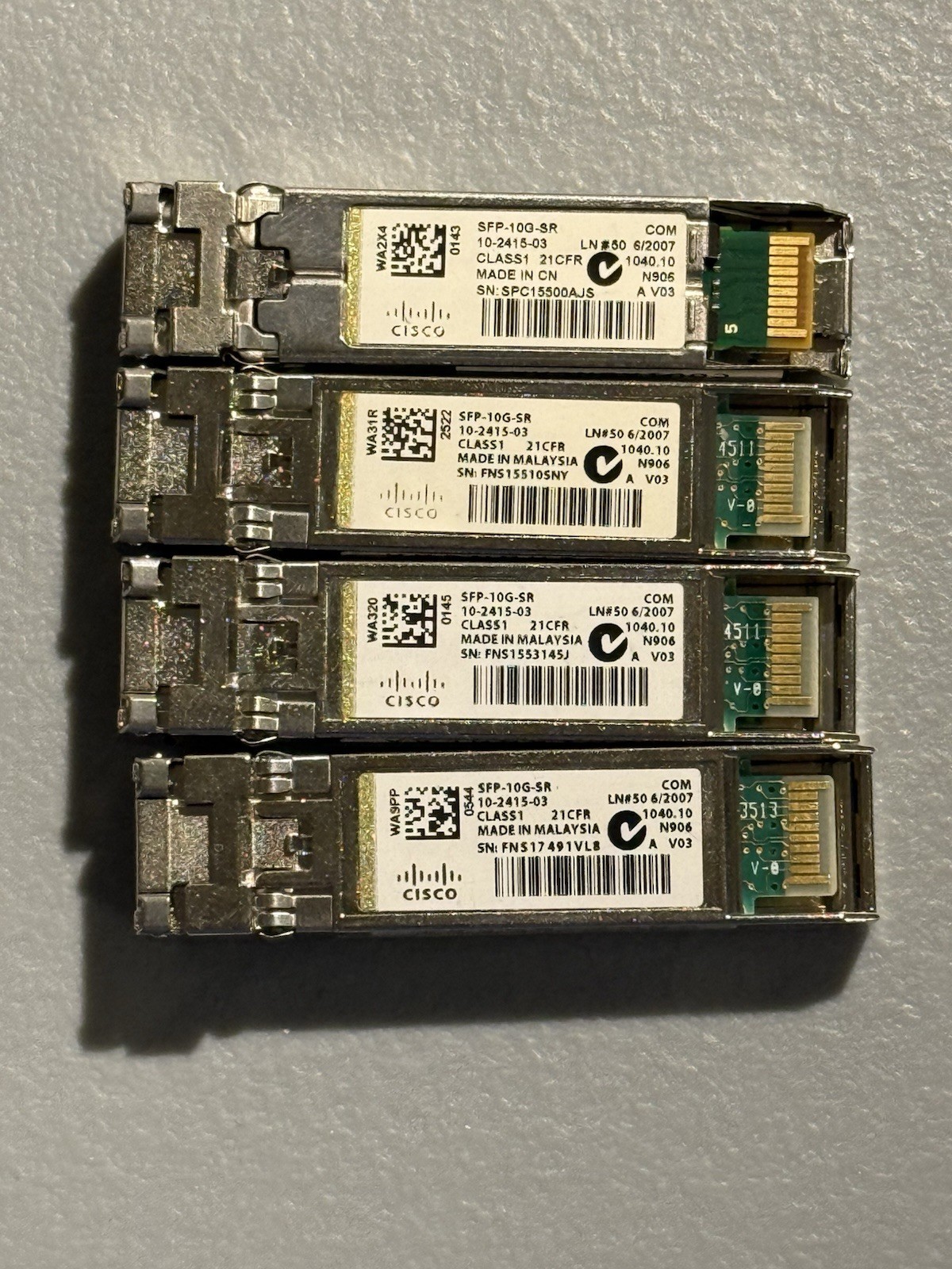 CISCO 10GBASE-SR SFP 