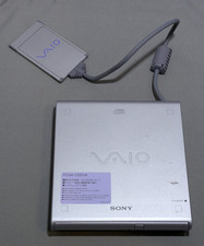 SONY PCGA-CD51/A External Portable CD-ROM Drive VAIO Vintage TESTED - WORKING picture