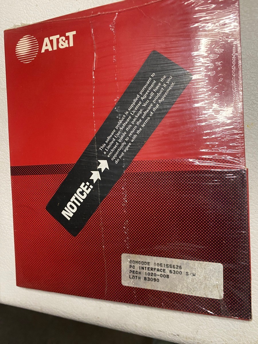 Vintage AT&T PC 6300 PC Interface Sealed Communications Series Factory Sealed
