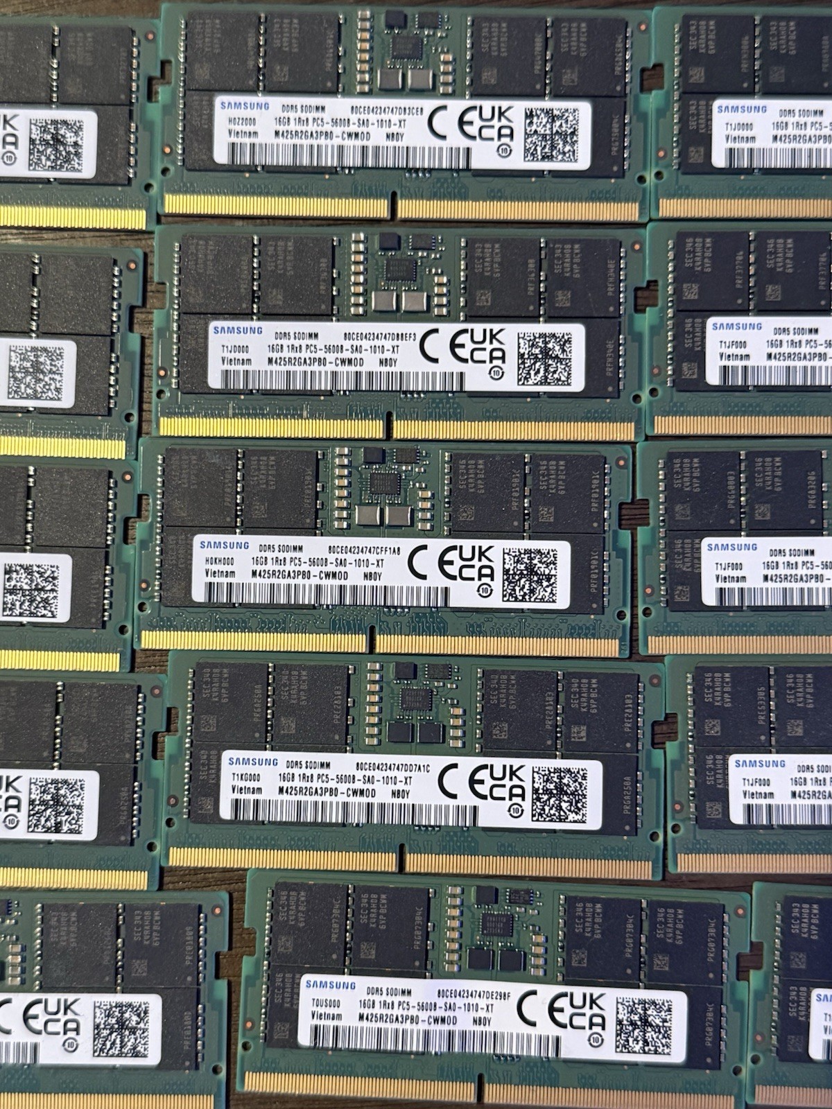 HUGE LOT 1,884GB 4/8/16GB DDR4/DDR5 Laptop RAM Mixed Brands & Speeds