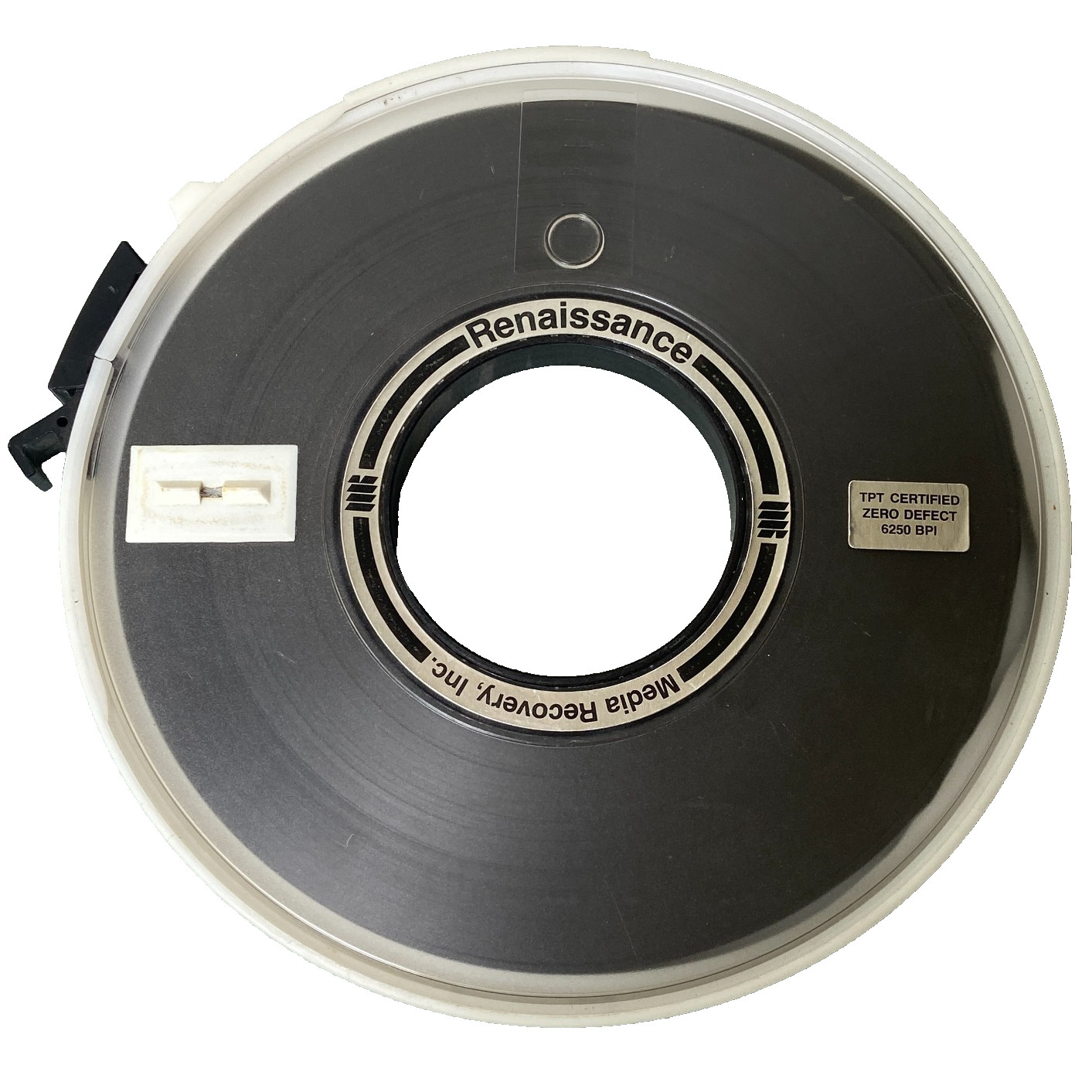Renaissance Media Recovery Computer Data Tape Reel TPT Certified 6250 BPI Super Renaissance Media Recovery Computer Data Tape Reel TPT Certified 6250 BPI Super