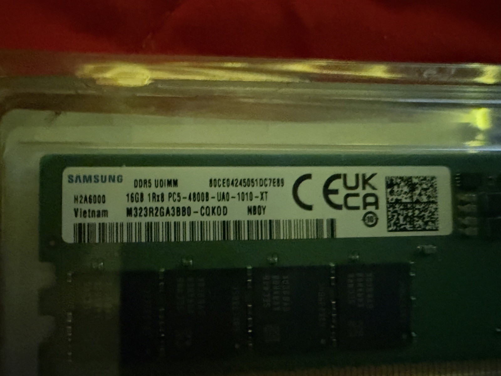 Samsung 16GB 1Rx8 PC5-4800B-UA0-1010-XT - M32R2GA3BB0-CQK0D