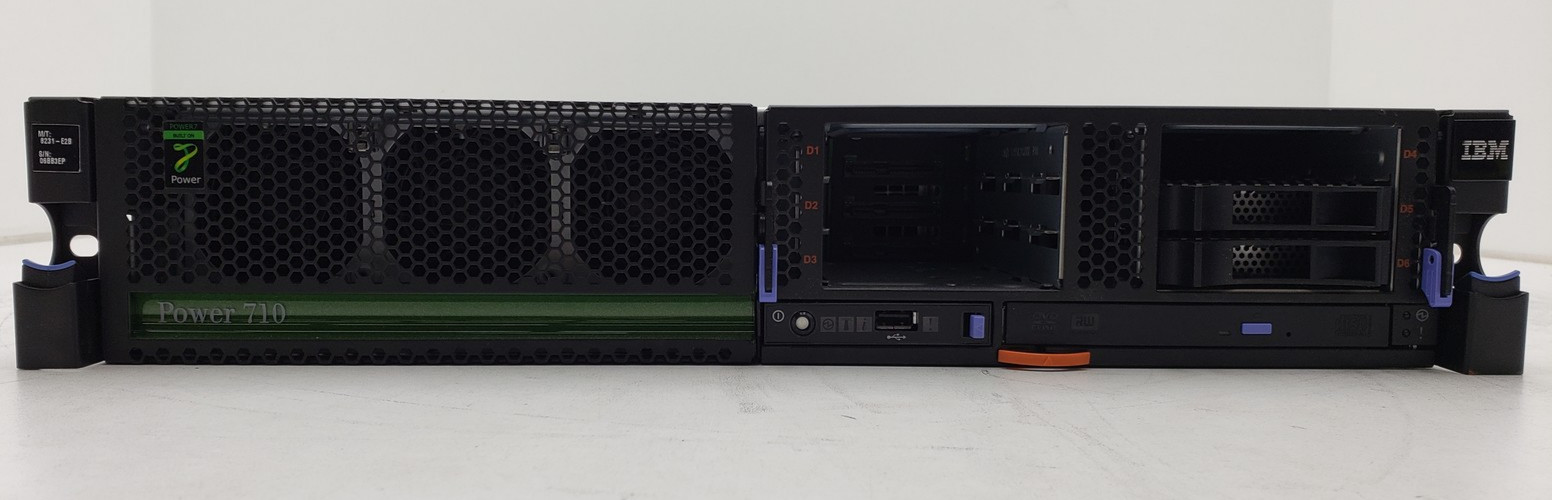 IBM Power 710 Express 8231-E2B POWER7 16GB DDR3 RAM 2U Rack Server No HDD.