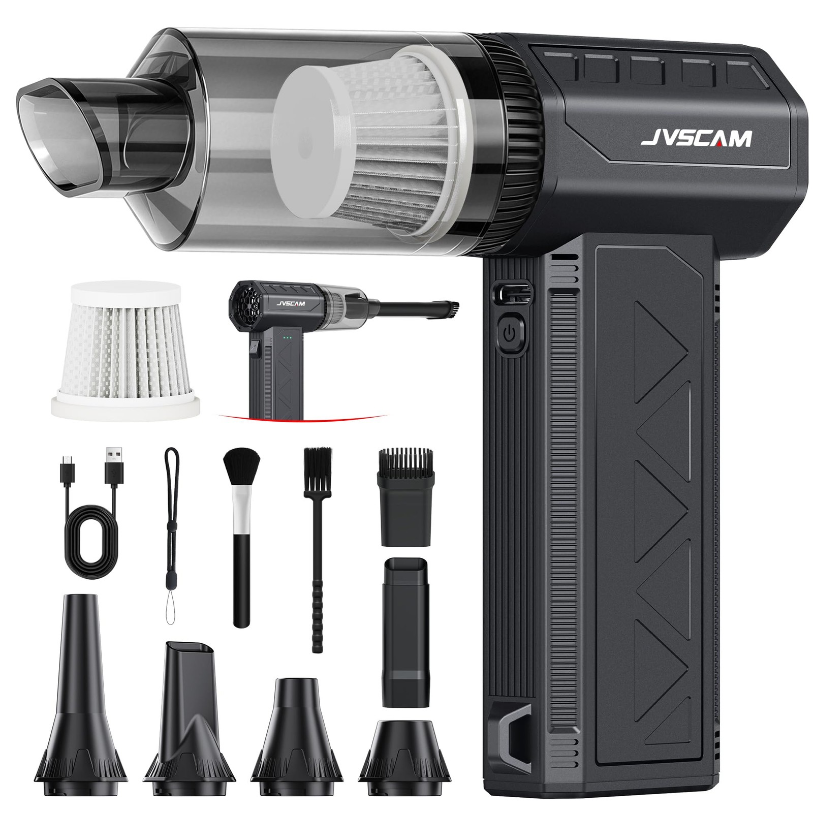 Compressed Air Duster&Vacuum Cleaner, 3-in-1 150000RPM Cordless Air Blower Compressed Air Duster&Vacuum Cleaner, 3-in-1 150000RPM Cordless Air Blower