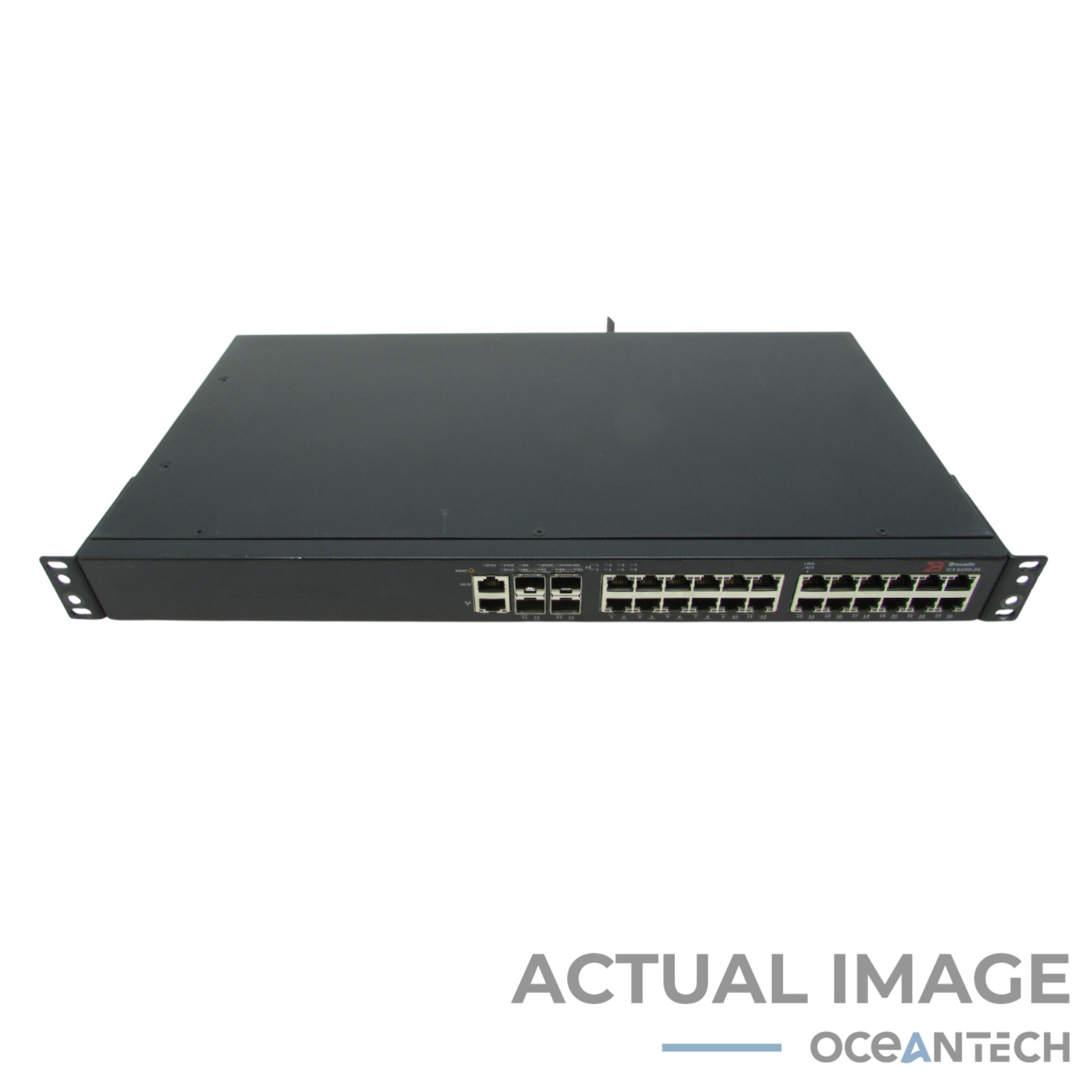 Brocade ICX6450-24 24-Port Gigabit Ethernet Network Switch W/ Ears Brocade ICX6450-24 24-Port Gigabit Ethernet Network Switch W/ Ears