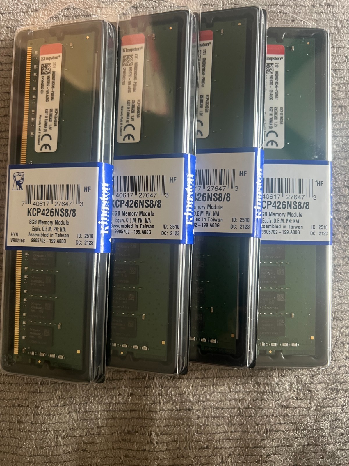 NEW Kingston 8GB DDR4 2666MHz Desktop RAM KCP426NS8/8 PC4-21300