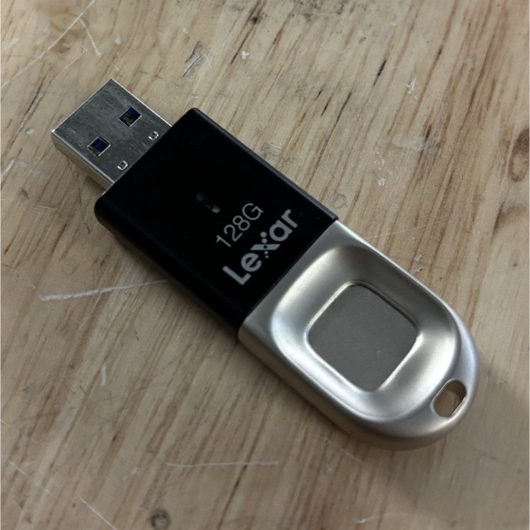 Lexar JumpDrive Fingerprint F35 128GB USB 3.0 Flash Drive