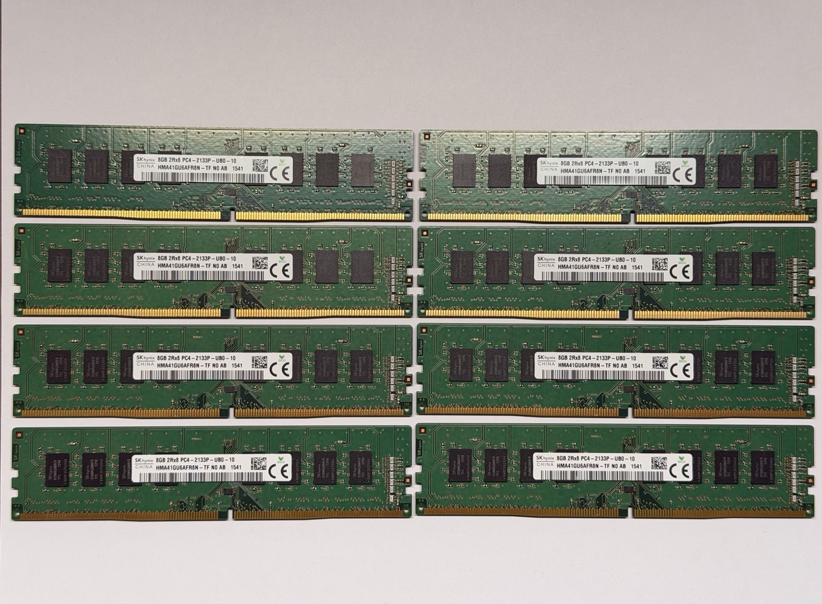 SKhynix HMA41GU6AFR8N-TF 64GB (8x8GB) PC4-2133P DDR4 ECC RAM