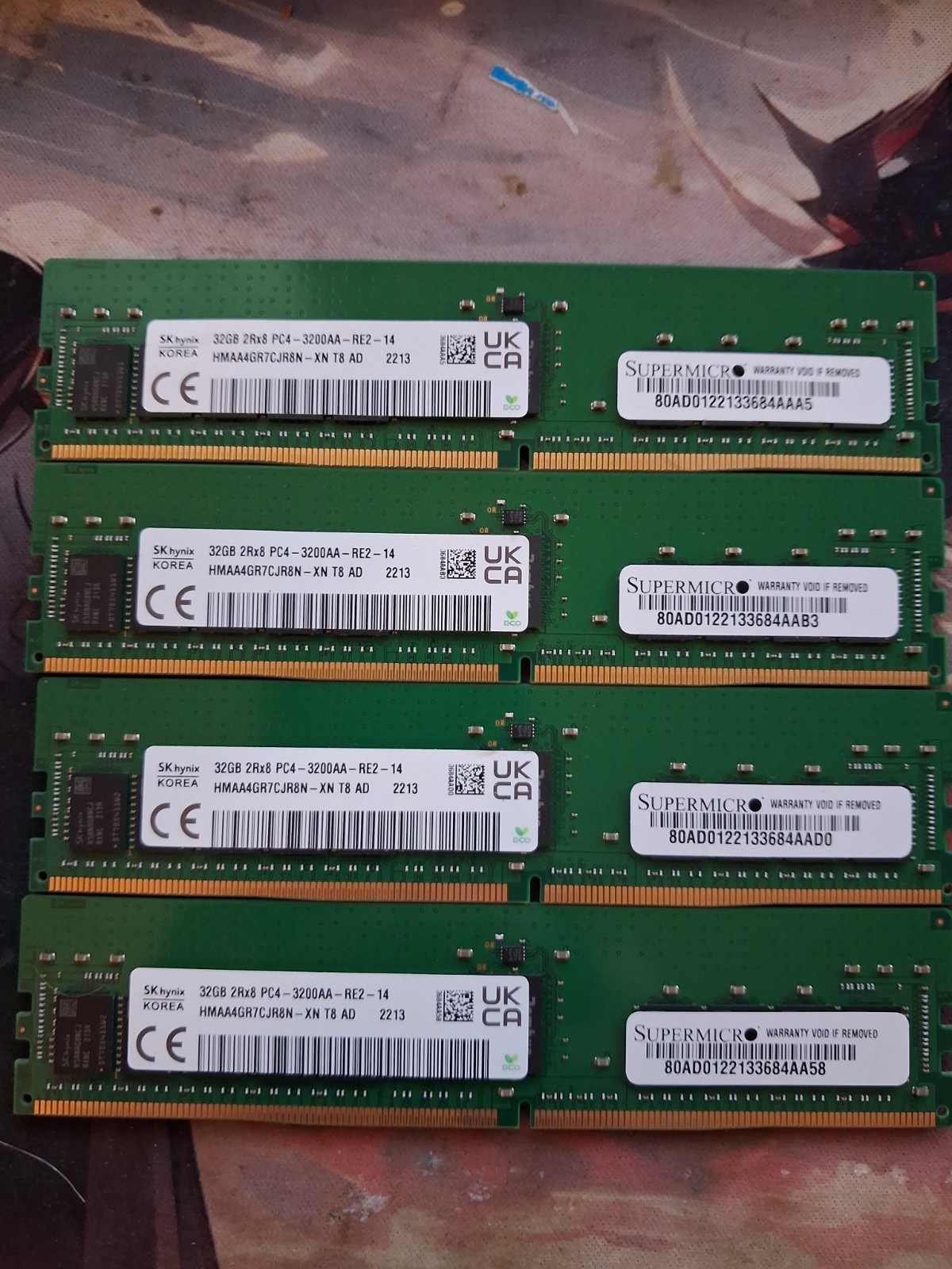 32GB DDR4 ECC RDIMM – SK Hynix PC4‑3200 (Server/Workstation RAM)HMAA4GR7CJR8N-XN
