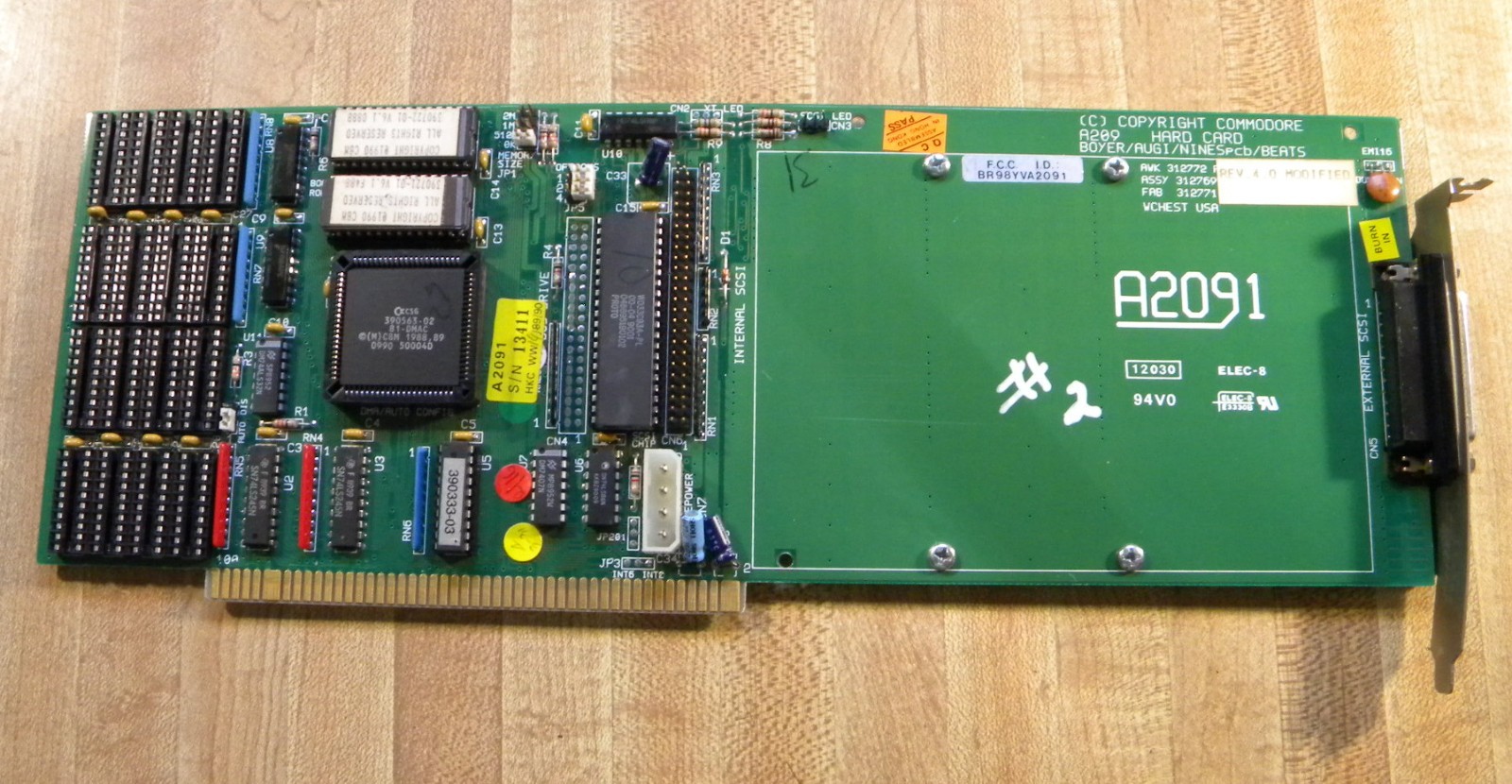 Commodore A2091 Amiga 2000 SCSI Controller Card Commodore A2091 Amiga 2000 SCSI Controller Card