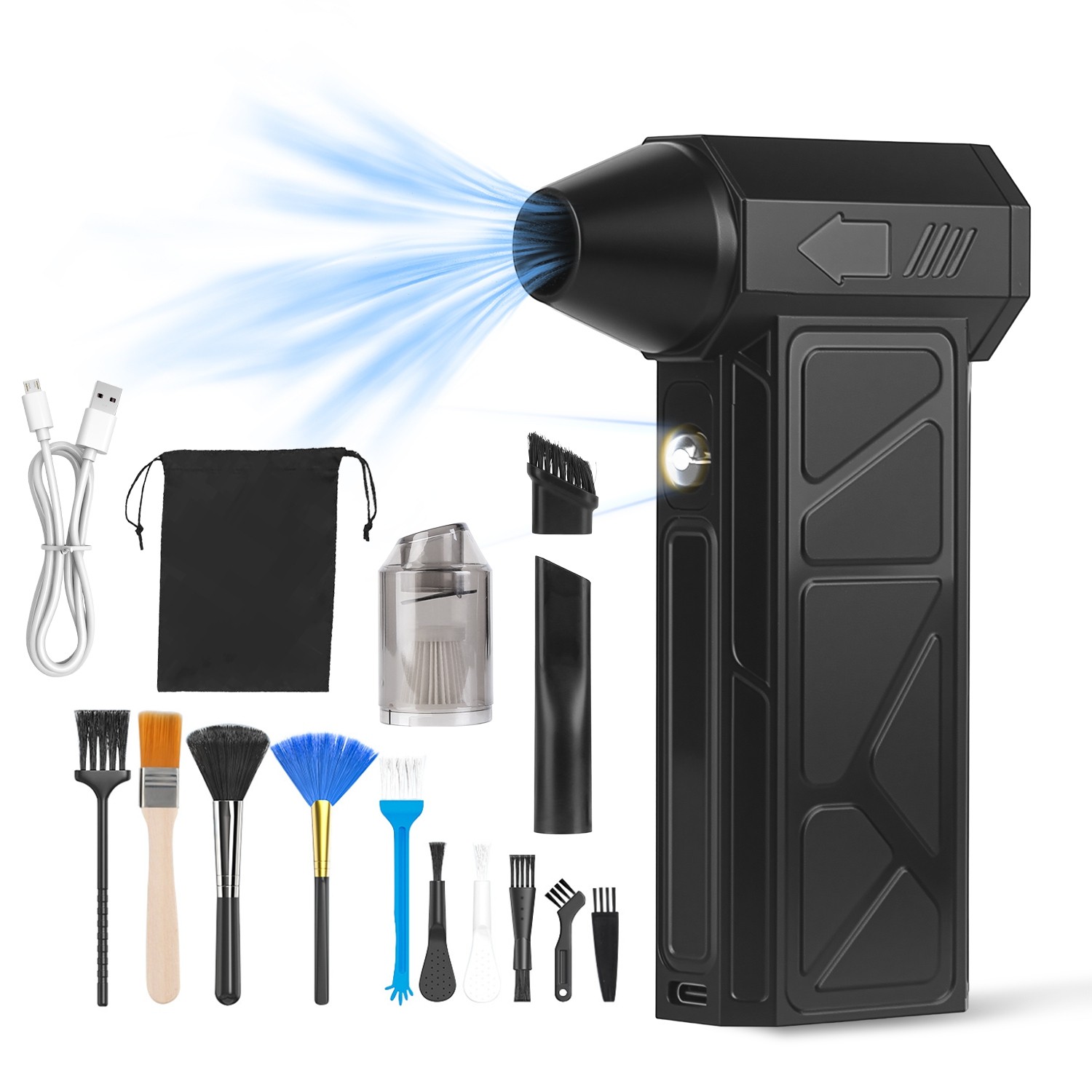 Electric Compressed Air Duster Blower Cordless Vacuum Cleaner Adjustable Speeds Electric Compressed Air Duster Blower Cordless Vacuum Cleaner Adjustable Speeds
