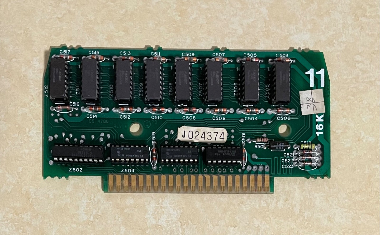 Atari 400 / 800 Computer Memory Module 16K RAM PCB CX853 - Works Perfectly