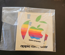 Sealed Original Vintage APPLE MACINTOSH Rainbow Logo Stickers - 4