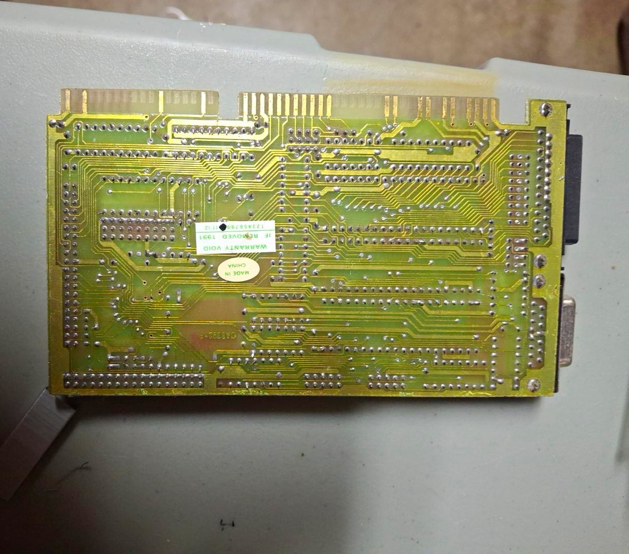 Vintage Interface Expansion Card PC Circuit Board Module with DB Connector