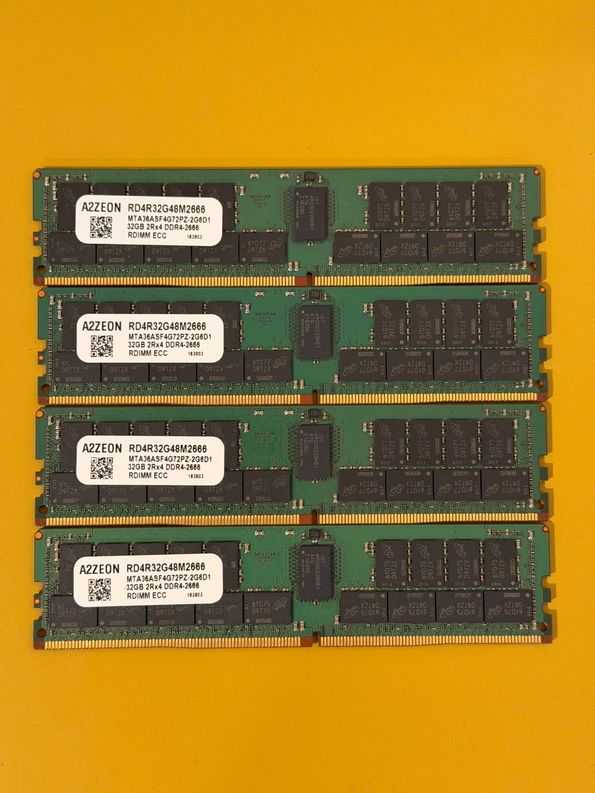 Micron MTA36ASF4G72PZ-2G6 DDR4 PC4-2666V 4x32GB (128GB) ECC Server Memory