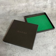 Gucci Leather Mouse Pad GG Monogram Green Vintage Authentic Deadstock Not Used picture