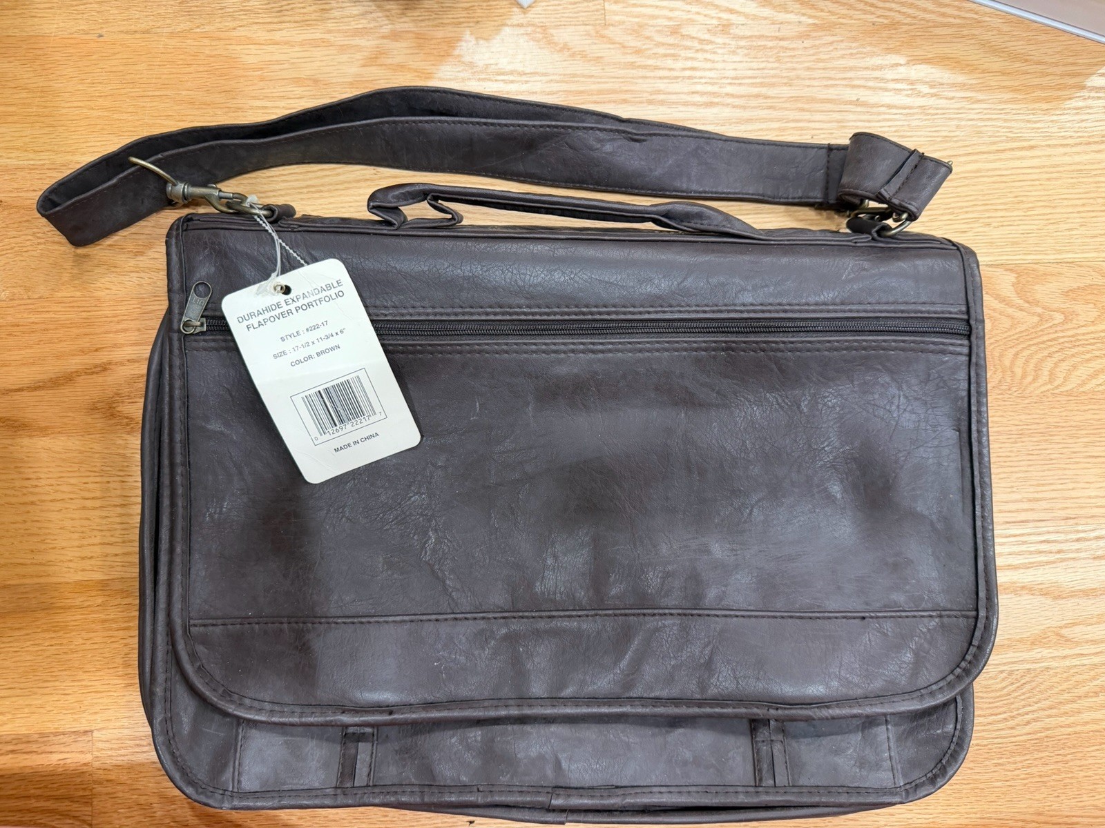 Vintage Monarch Expandable Flapover Portfolio Briefcase Brown NOS W/ Tagging New Vintage Monarch Expandable Flapover Portfolio Briefcase Brown NOS W/ Tagging New