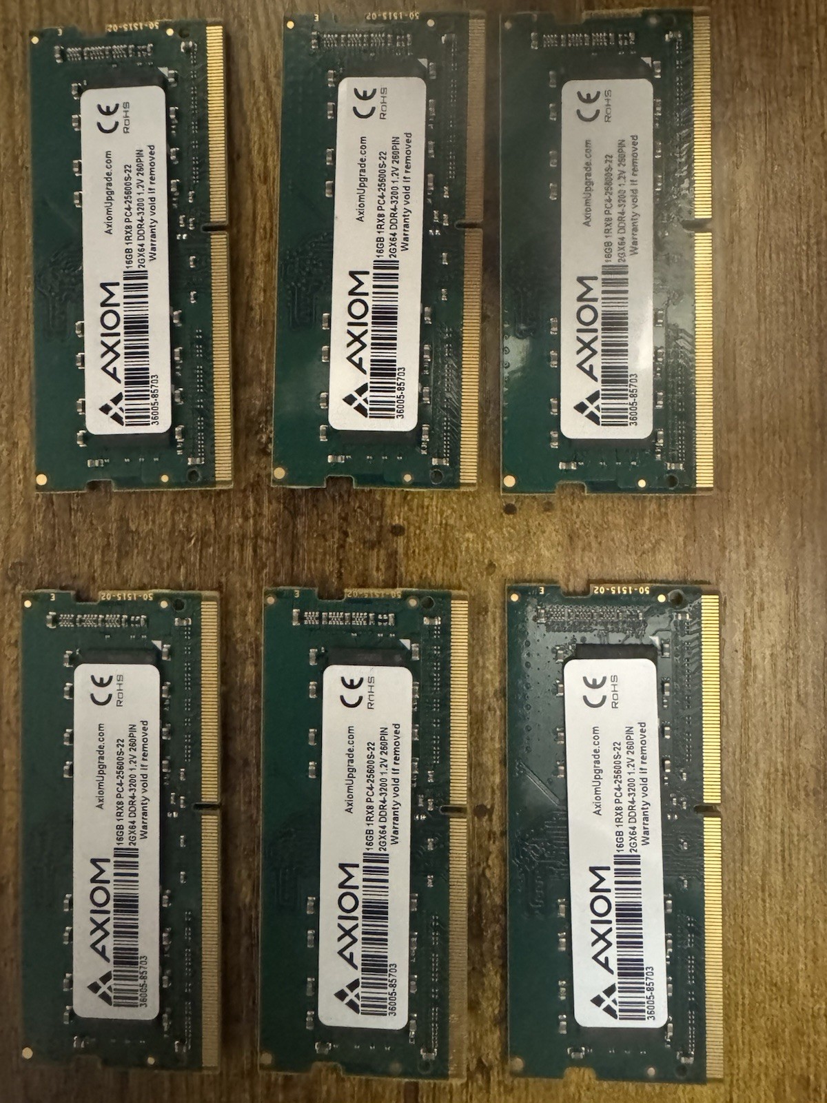 Axiom 16GB DDR4-3200 PC4-25600S SODIMM 260-Pin Laptop Memory 1.2V 1Rx8 Axiom 16GB DDR4-3200 PC4-25600S SODIMM 260-Pin Laptop Memory 1.2V 1Rx8