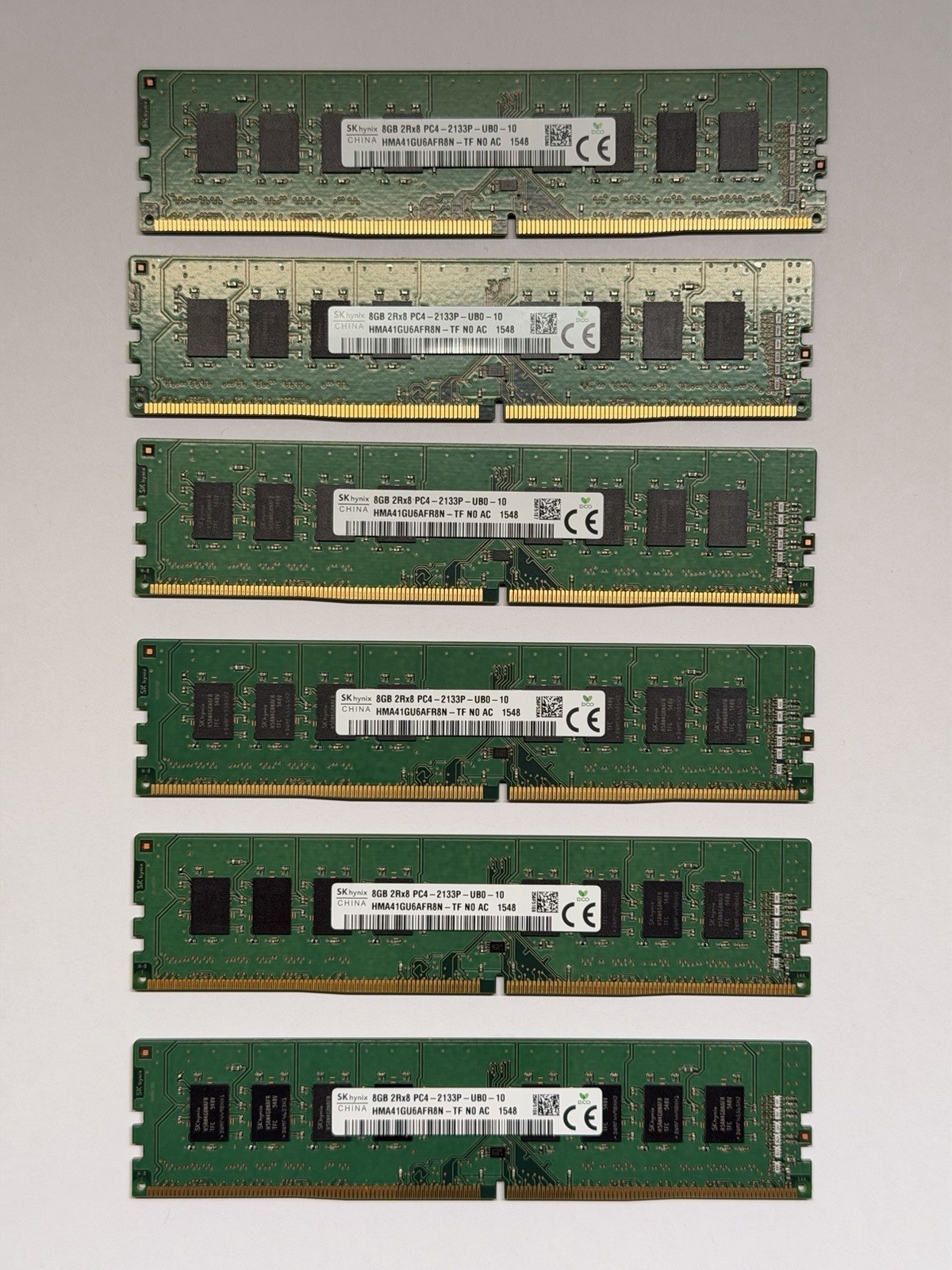 SKhynix HMA41GU6AFR8N-TF 48GB (6x8GB) PC4-2133P DDR4 ECC RAM SKhynix HMA41GU6AFR8N-TF 48GB (6x8GB) PC4-2133P DDR4 ECC RAM