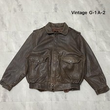 Vintage G-1 A-2 Leather Jacket Flight Jacket Military picture