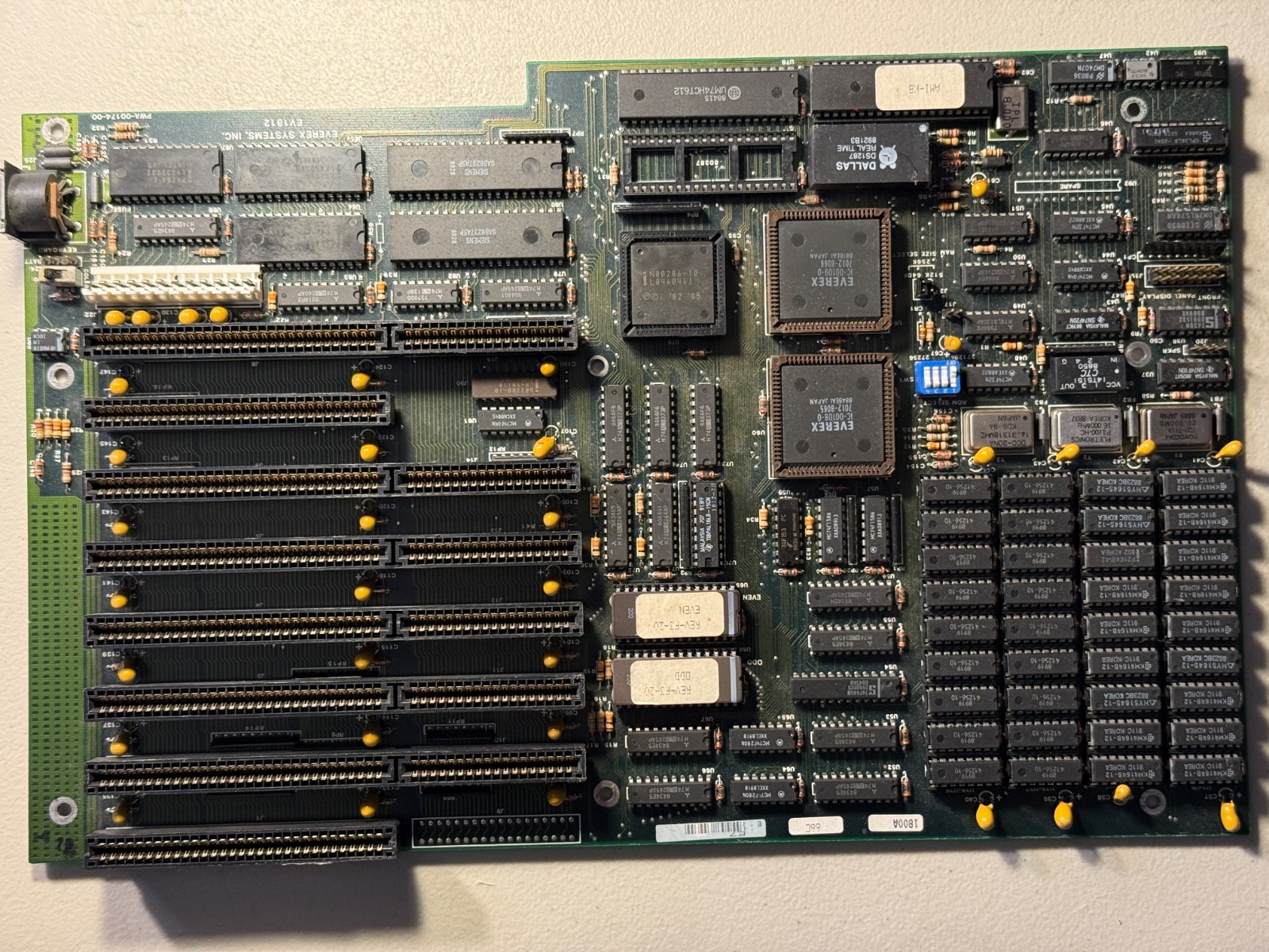 Vintage Everex EV1812 Intel 80286-10 640K Motherboard - Works