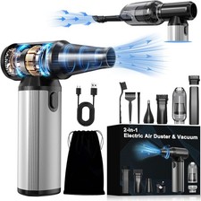 2-in-1 Compressed Air Duster & Vacuum, Brushless Motor, 320000RPM picture