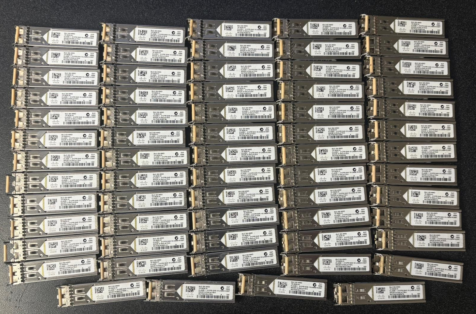 Lot of 64 Cisco GLC-SX-MMD SFP Transceivers 10-2626-01