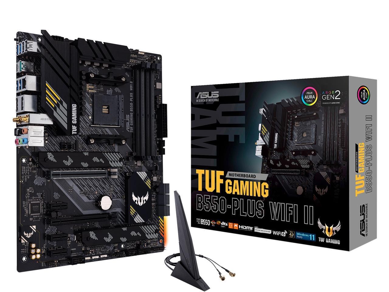 ASUS TUF GAMING B550-PLUS WIFI II AM4 AMD B550 ATX AMD Motherboard