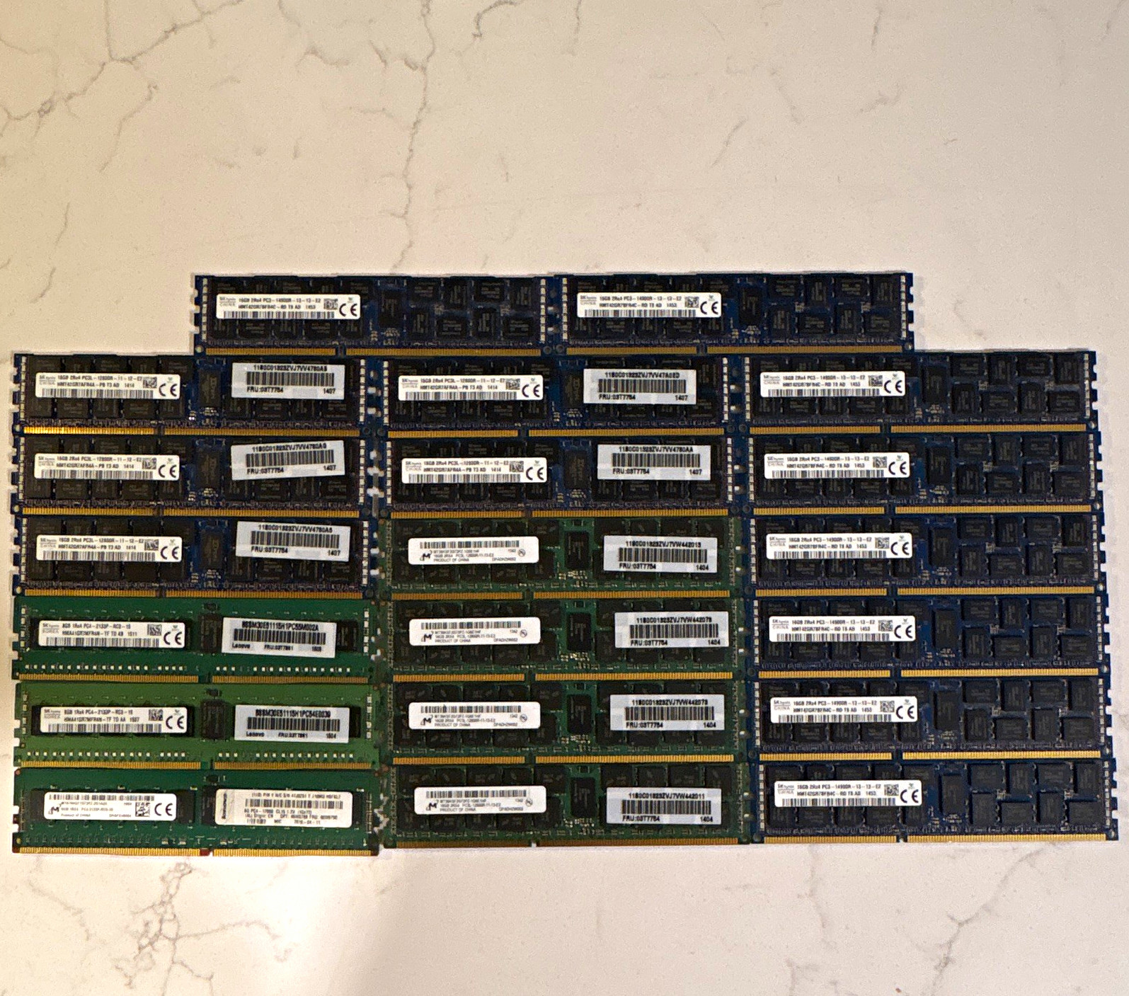 20pc Server RAM Lot 296GB DDR3 DDR4 ECC RDIMM 16GB 8GB PC3 PC4 Tested 20pc Server RAM Lot 296GB DDR3 DDR4 ECC RDIMM 16GB 8GB PC3 PC4 Tested