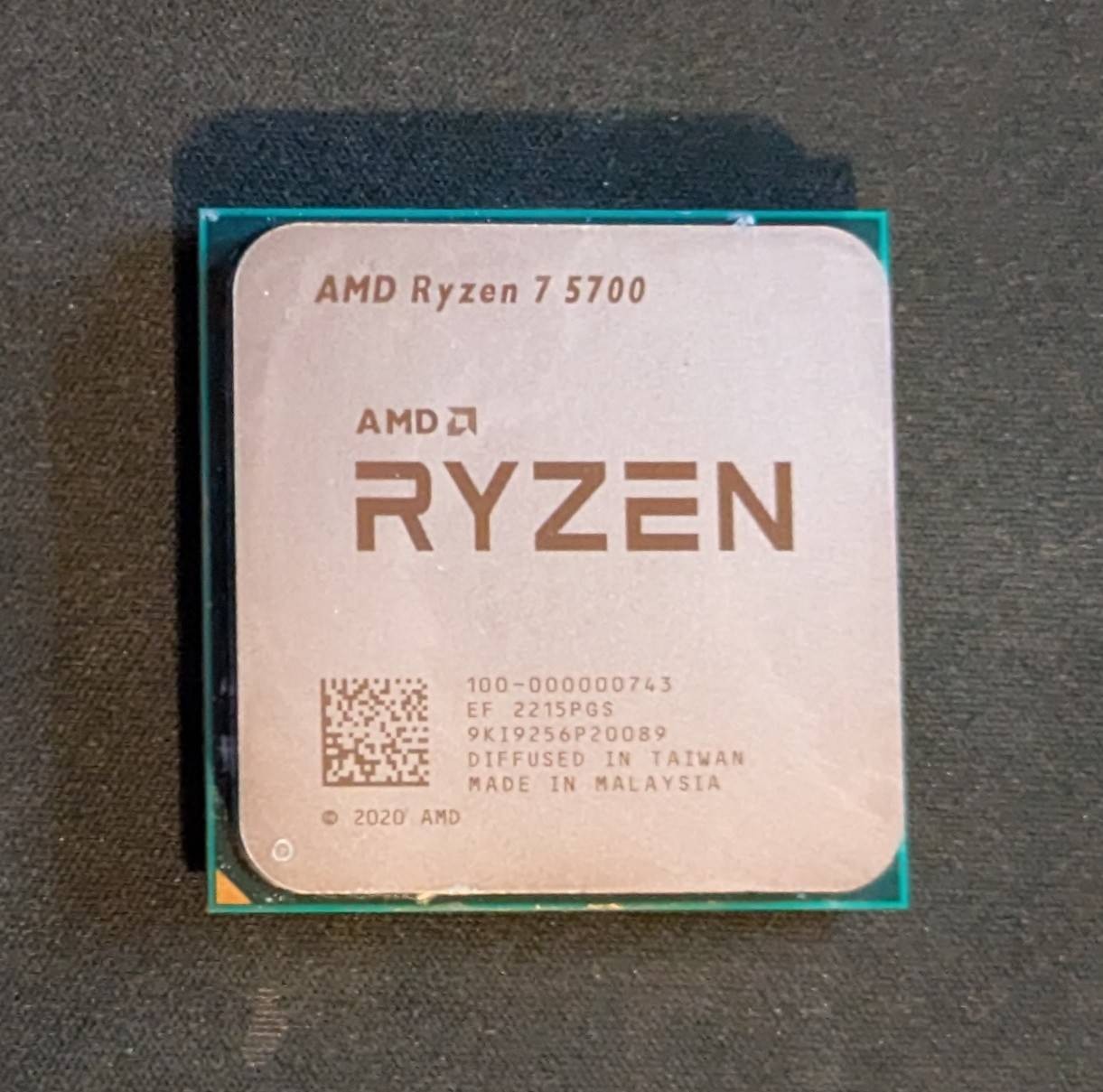 AMD Ryzen 7 5700 8-Core 16-Thread 3.7GHz CPU - AM4 CPU - For Parts/Repair