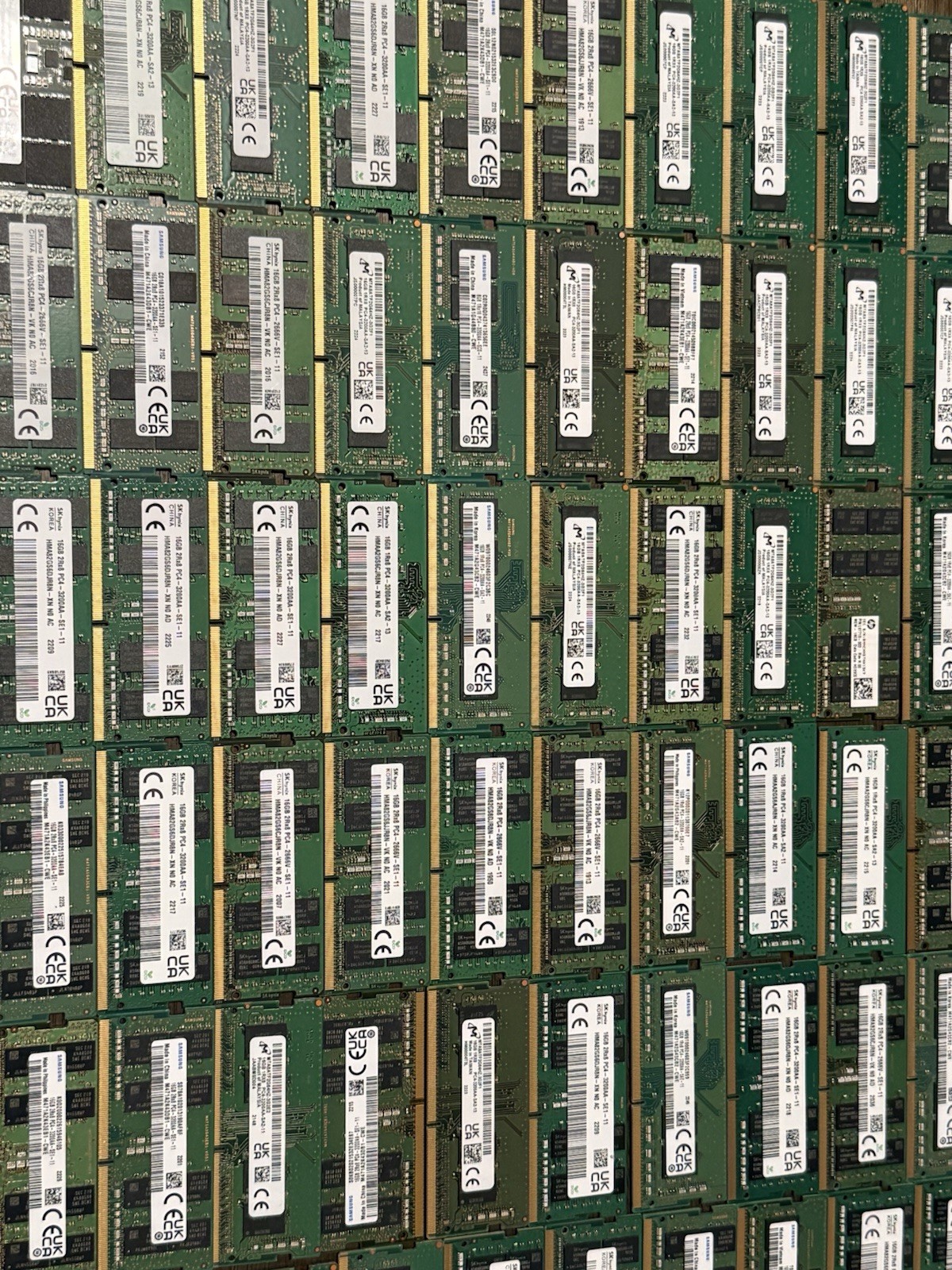 HUGE LOT of 1,696GB 8/16GB DDR5/DDR4 Laptop RAM Mixed Brands & Speeds HUGE LOT of 1,696GB 8/16GB DDR5/DDR4 Laptop RAM Mixed Brands & Speeds