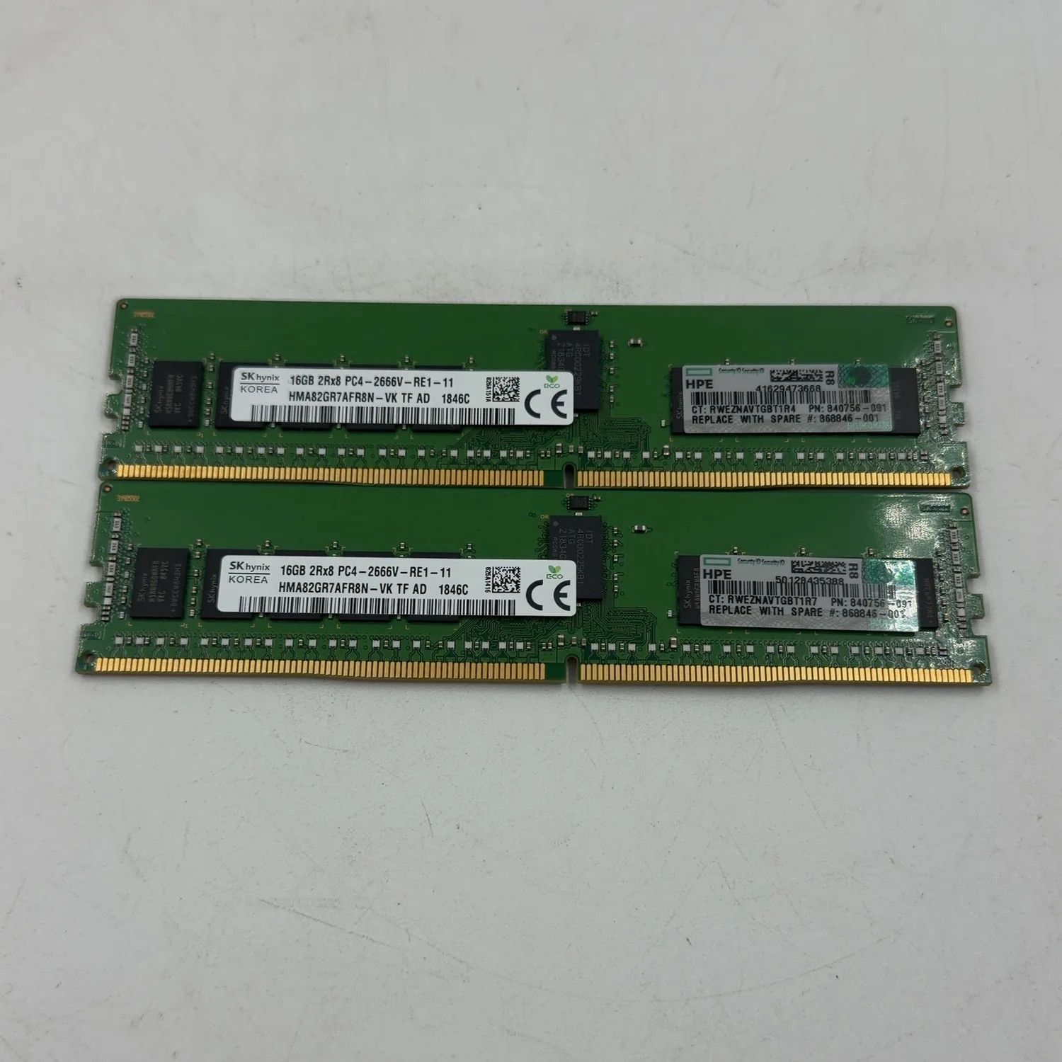 SK Hynix PC4-2666V-RE1 16GB (2x8GB) RAM DDR4 2666MHz HMA82GR7AFR8N-VK
