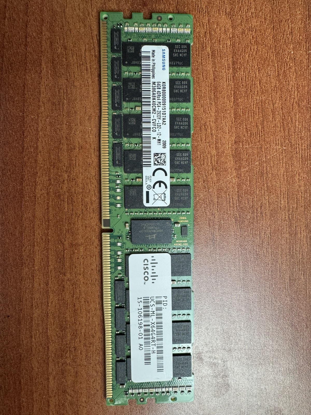 Cisco UCS-ML-X64G4RT-H 64GB DDR4-2933 LRDIMM SN K0R8000009151D7AA2