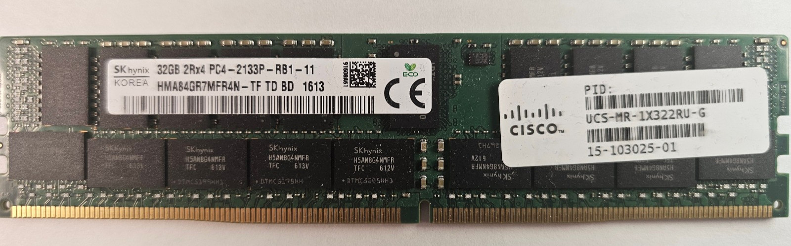 SK HYNIX 32GB (1X32GB) 2RX4 PC4-2133P HMA84GR7MFR4N-TF DDR4 Server Memory