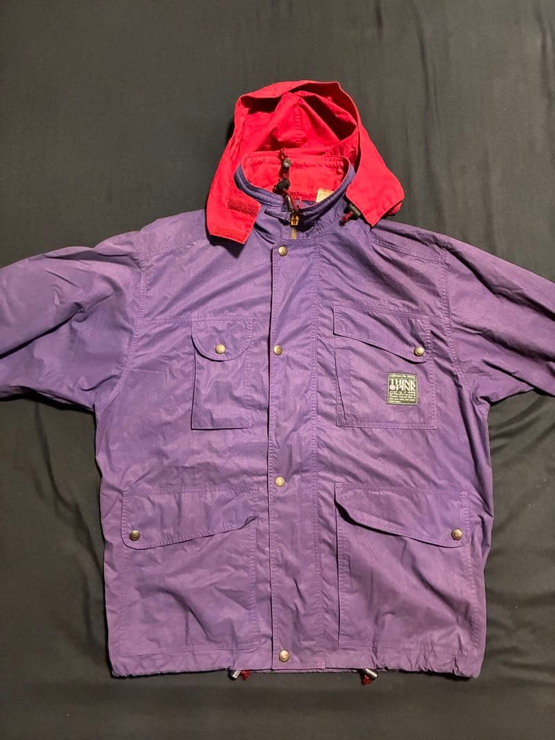 THINK PINK Vintage 90s Mountain Hoodie (Detachable Hood)