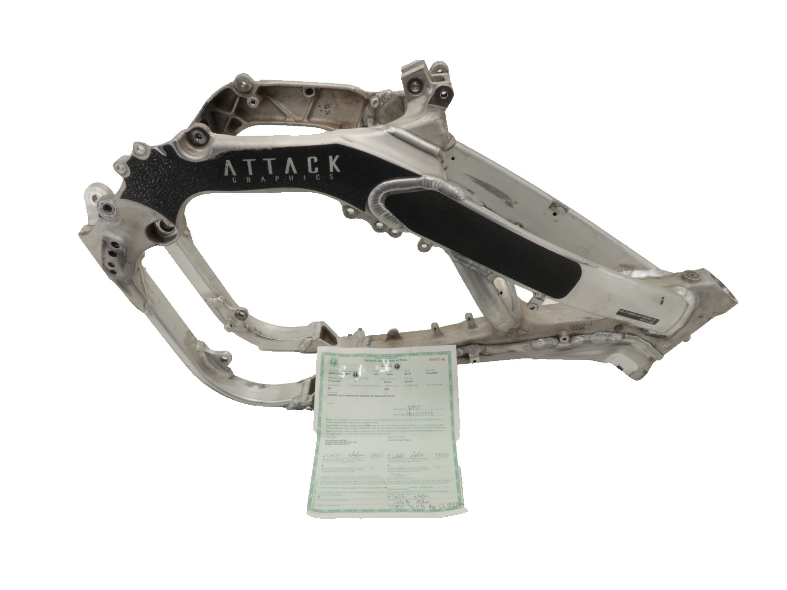 Kawasaki KX450F - Stock Main Frame w/ CLEAN and CLEAR T___ - 2020 KX450 OEM