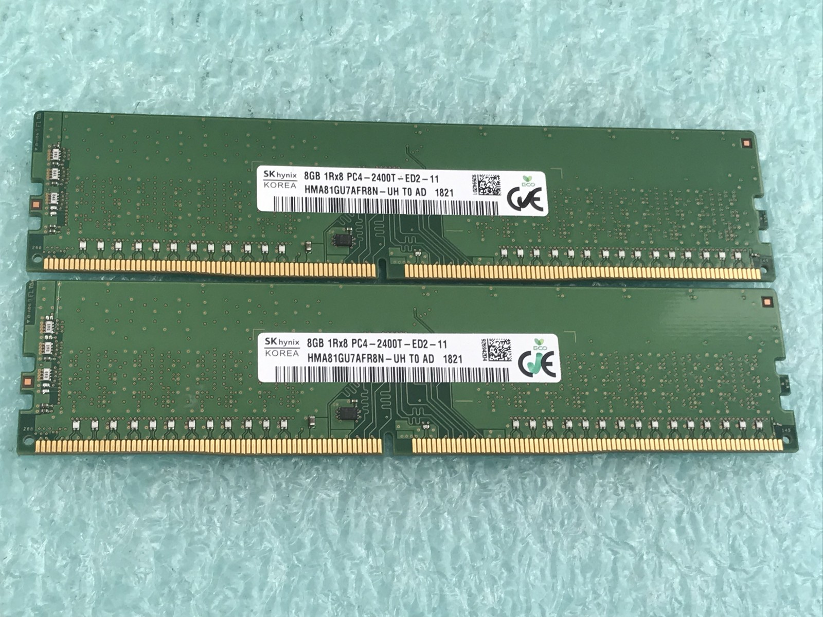 SK hynix 16GB(2 x 8GB) HMA81GU7AFR8N-UH PC4-2400T ECC DDR4 UDIMM RAM - R1087A SK hynix 16GB(2 x 8GB) HMA81GU7AFR8N-UH PC4-2400T ECC DDR4 UDIMM RAM - R1087A