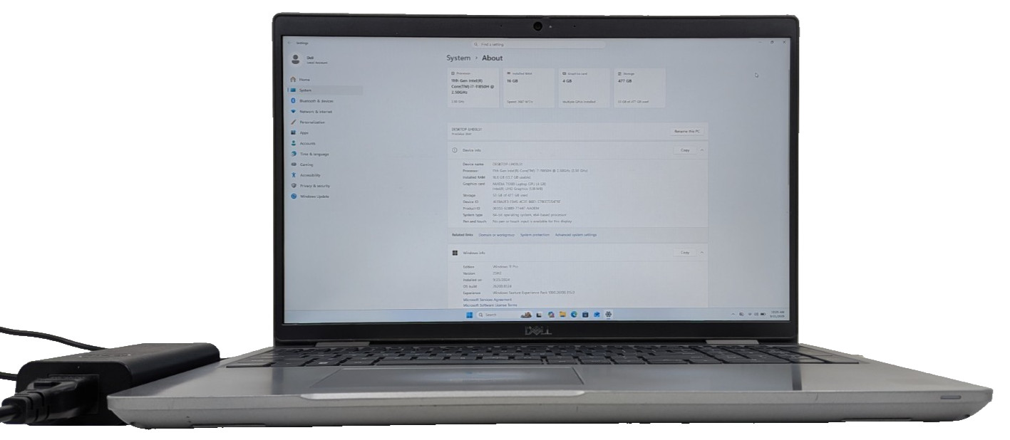 Dell Precision 3561 8 Core i7 11th 16GB 512SSD NVIDIA Quadro T1200 W11 Grade A- Dell Precision 3561 8 Core i7 11th 16GB 512SSD NVIDIA Quadro T1200 W11 Grade A-