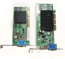Vintage AGP GPU Lot: HP NVIDIA GeForce4 MX 440 & ATI Rage 128 Pro Untested AS-IS picture