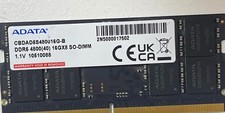 2 ADATA 16GB (32GB) DDR5-4800 DIMM PC5-38400 288-Pin 1x16GB CBDAAD65480016C-B picture