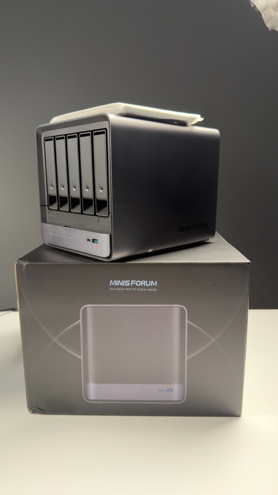 Minisforum N5 Max AI NAS Ryzen AI Max+ 395 64GB RAM 128GB SSD Linux Used 10hr Minisforum N5 Max AI NAS Ryzen AI Max+ 395 64GB RAM 128GB SSD Linux Used 10hr