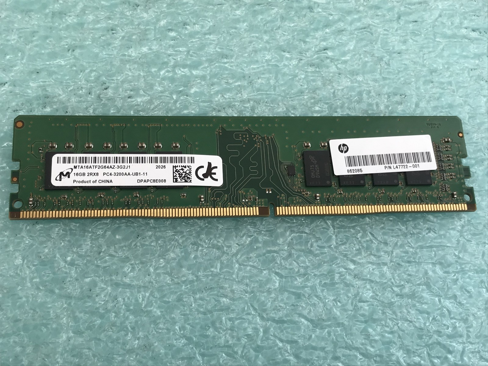 Micron MTA16ATF2G64AZ-3G2J1 16GB PC4-3200AA DDR4 Desktop UDIMM RAM - R1038A