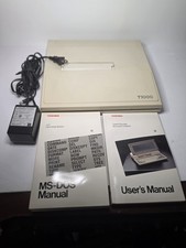 Toshiba T1000 Vintage Laptop PC, 1 power supplies, manuals, and original bag picture