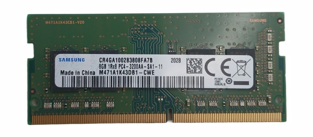 Samsung 8GB PC4-3200 (1X8GB) SO-DIMM Laptop RAM Samsung 8GB PC4-3200 (1X8GB) SO-DIMM Laptop RAM