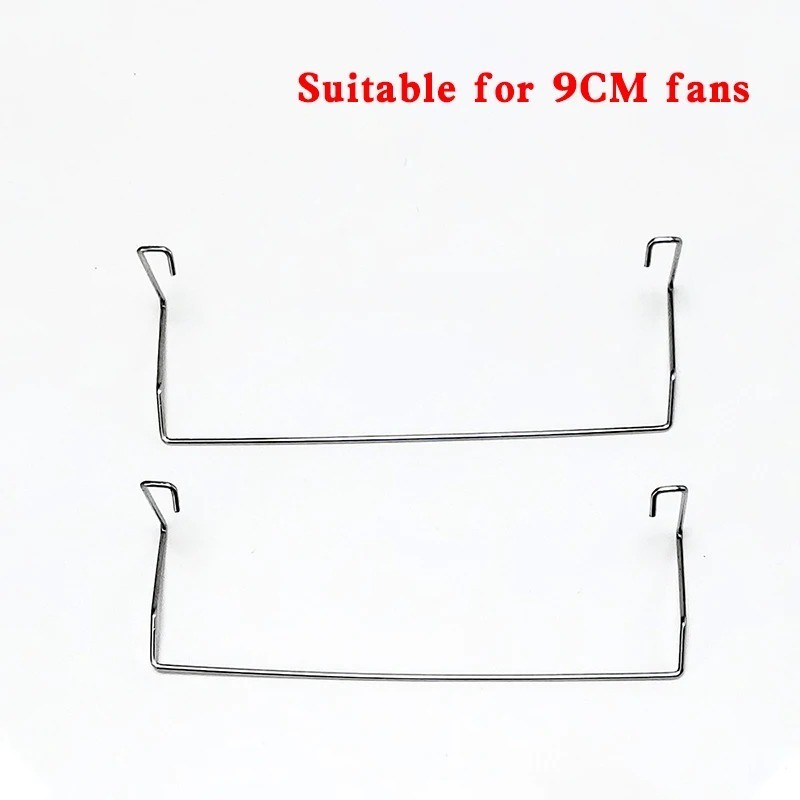 2Pcs CPU Fan Clips 80mm 90mm 120mm Stainless Steel Wire Heatsink Mount 2Pcs CPU Fan Clips 80mm 90mm 120mm Stainless Steel Wire Heatsink Mount