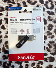 SanDisk iXpand Flash Drive Go 256GB USB 3.0/Lightning Auto Backup Swivel picture